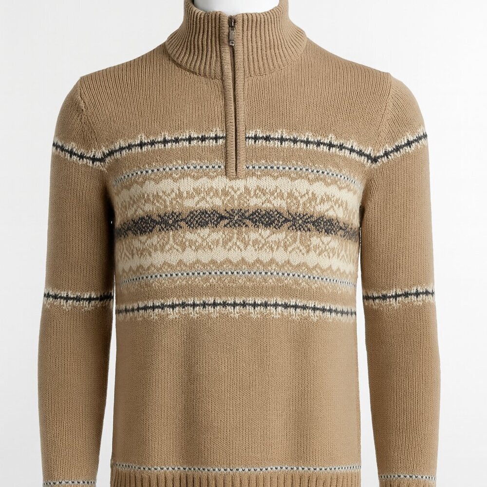 🧥 Croft & Barrow Fair Isle Turtleneck Sweater – Size Small